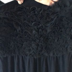 Ruffle Top Strapless Maxi